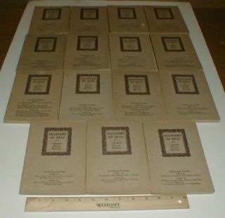 1929 Mastery Of Self For Wealth Power Success Frank Channing Haddock Rare Set Sc