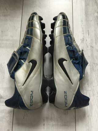 Nike Total 90 Zoom Air Soccer Football Cleats Boots Gray Blue Rare
