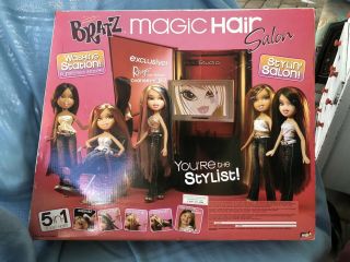 HTF Rare MGA Bratz Magic Hair Salon With Raya Doll With Color Change Hair.  MIB. 5