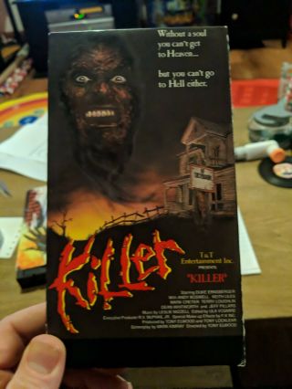 Killer Vhs Electro Video Tempe Rare Horror Tony Elwood No Mold