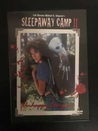 Sleepaway Camp Ii Unhappy Campers Dvd Like 1988 Horror Rare Oop Cult Classic