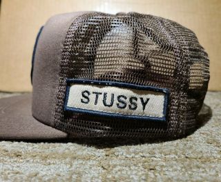 Vintage Stussy Trucker Snapback Cap Hat Tribe Worldwide 90s RARE Skate OSFA 3