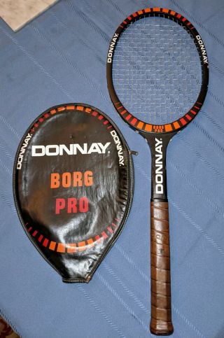 Rare Vintage Donnay Borg Pro Tennis Racquet Size 5,  Great Shape