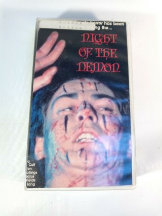 Vhs Night Of The Demon 1983 Aka Revenge Of Bigfoot Michael Cutt Ntsc Rare Vcii
