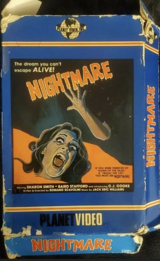 NIGHTMARE (1981) (Planet Video 1982 Release) Rare Horror BIG BOX VHS OOP 4
