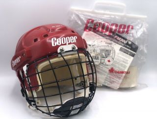 Cooper Sk 2000 L Red Hockey Helmet Nhl Vintage Rare Fm300m