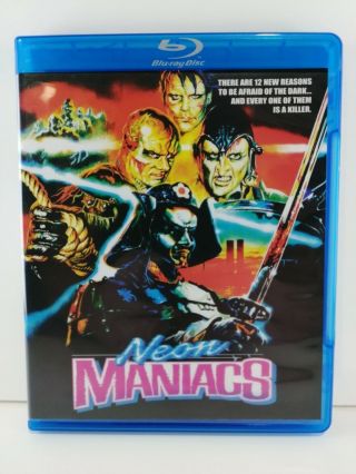 Neon Maniacs Blu Ray Code Red Limited Edition Release Very Rare & Out Of Print
