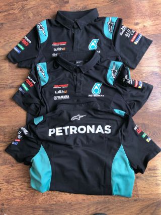 Alpinestars Petronas Yamaha Motogp Team Issue Crew Polo.  Rare.  Large