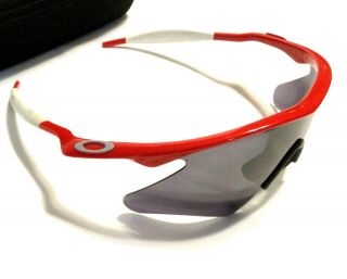 Rare Oakley M Frame Pro Sunglasses Red W/ Pristine Black Iridium Heater Lens