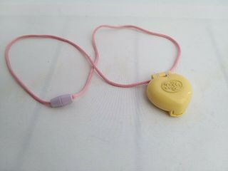 Polly Pocket Vintage Necklace Yellow Heart Complete 1991 Rare
