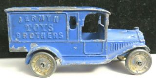Vintage Tootsietoy Blue Federal Van Very Rare Custom Label Jermyn Brothers Toys