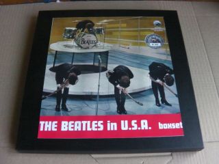 The Beatles - In U.  S.  A.  - Rare 2lp Box Set - Mcv Marbled Splatter,  2 Cassettes