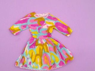 Vintage Barbie Japanese Exclusive Black Francie Swimsuit Fabric Dress Very Rare