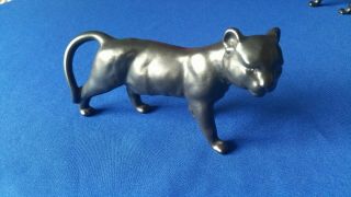 Rare Beswick Panther/lion Cub Black Matt Figurine Number 1508 Facing Right