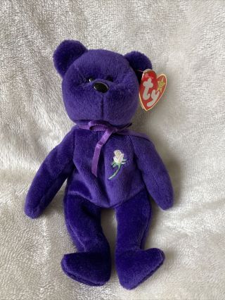 Princess Diana Ty Beanie Baby 1st Edition Made In Indonesia No Space - Pvc Rare