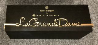 Rare Veuve Clicquot La Grande Dame Box By Charlotte Olympia Leopard Mirrored