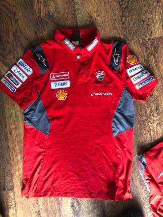 Alpinestars 2020 Ducati Motogp Team Issue Crew Shirt.  Medium.  Rare