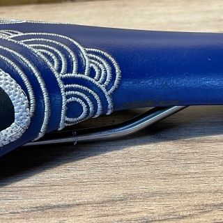 Rare 2001 Selle San Marco Mapei Team Saddle Blue Leather Embroidered 4