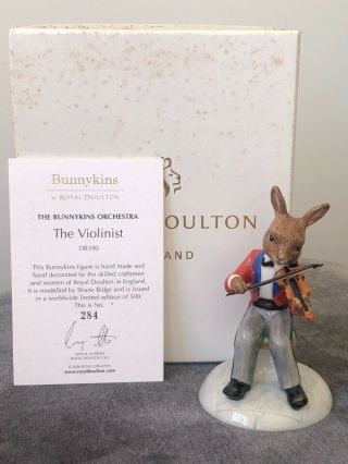 Royal Doulton Bunnykins Orchestra " The Violinist " Db390 (rare)