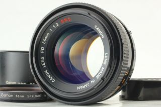 Rare " O " [near,  ] Canon Fd 55mm F1.  2 S.  S.  C Ssc Mf Lens Md Mount From Japan