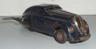 Rare Vintage Schuco 1750 Wind - Up Toy Car With Key - Germany