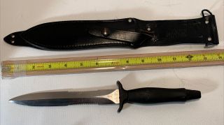 Vintage And Rare Gerber Mark Ii Survival Knife With Double Edge Dagger Blade