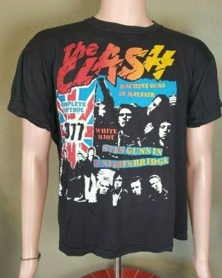 Rare Vintage (1977) The Clash Punk Rock Tour Concert T - Shirt Xl