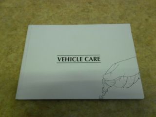 Jaguar Rare Face Lift Xjs Vehicle Care Handbook Jlm 10 16 06/52