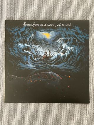 Sturgil Simpson A Sailors Guide To The Earth Rare Blue Vinyl,  Slip Mat,  Poster