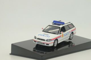 Rare Subaru Legacy Norway Politi Police Custom Made 1/43
