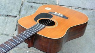 ♬ Rare Vintage Japanese Yamaki Deluxe Acoustic Guitar (d18 Type),  Martin String