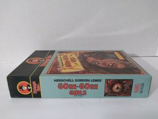 Gore - Gore Girls VHS midnight video big box h.  g.  lewis horror clamshell cult rare 2