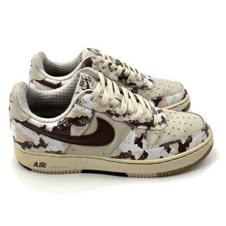 Rare Vintage 2006 Nike Air Force 1 Brown Tan Camouflage Sneakers Mens Size 9.  5