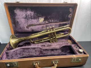 Rare Vincent Bach Mercury Trumpet Ny Usa Mt Vernon Serial 18427 Case & 7c Mouth