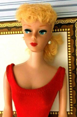 Gorgeous Vintage Blonde Ponytail Barbie W/rare Braid Stunning Doll