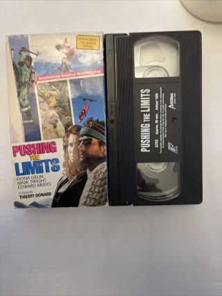 Pushing The Limits Thierry Donard Very Rare Oop Htf Vhs Stunts Sky Surfing