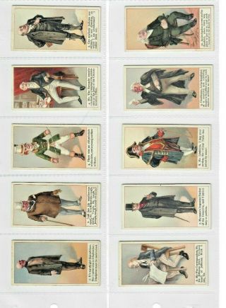 1900 Cope Dickens Complete Set 50 Tobacco Cards Rare &