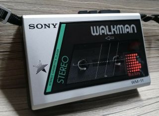 Vtg Rare Sony Walkman Wm - 11/22 Stereo Portable Cassette Player Ff/rw