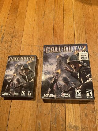 Call Of Duty 2 (pc,  2005) Big Box Pc Computer Game Rare Sam’s Club Version