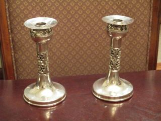 Vintage Alchemy Gothic Candle Holders (2) - Rare