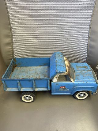 Tonka Vintage Blue Hydraulic Dump Truck 1966 - 1969 Wow Very Rare