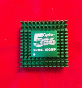Cyrix 5x86 - 100gp 100 Mhz Cpu Socket 7 Cx5x86 100 Gp ✅ Very Very Rare Vintage