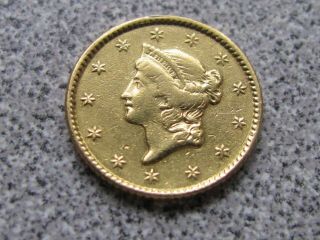 1851 $1 Gold Liberty Head One Dollar Coin - Rare