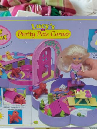 Rare Lucy Lockets Lucy ' s Pets Corner boxed complete Polly Pocket 2