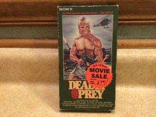 Deadly Prey (vhs,  1988) Rare Holy Grail Oop Ted Prior Htf Action Horror
