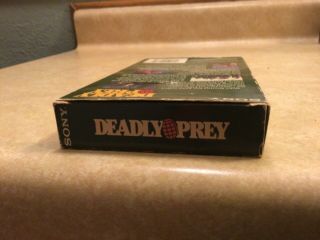 Deadly Prey (VHS,  1988) RARE HOLY GRAIL OOP Ted Prior HTF action horror 3