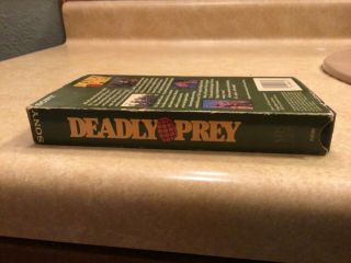 Deadly Prey (VHS,  1988) RARE HOLY GRAIL OOP Ted Prior HTF action horror 4
