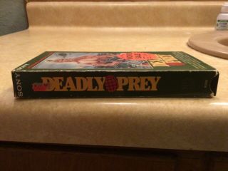 Deadly Prey (VHS,  1988) RARE HOLY GRAIL OOP Ted Prior HTF action horror 5