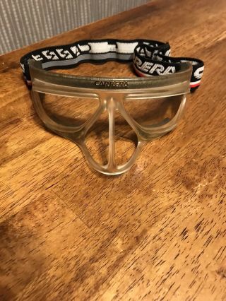 Vintage 80’s Carrera Rare Basketball Eye/nose Wear Protection Adult Medium Clear