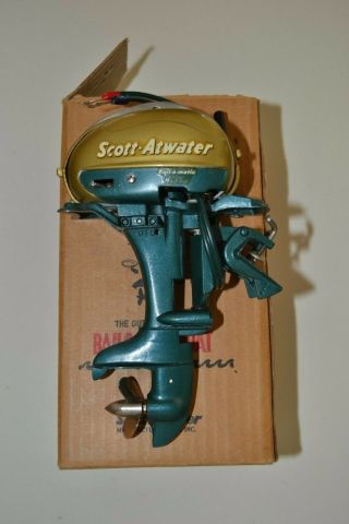 RARE HTF Vtg K&O 1956 Scott - Atwater 33HP Toy Outboard Motor 2